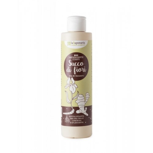 BIO POSILUJÍCÍ ČISTÍCÍ SPRCHOVÝ GEL S KOSATCEM A ZÁZVOREM (200 ml) laSaponaria