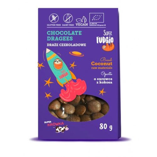 BIO ČOKOLÁDOVÉ LENTILKY (80 g) Super Fudgio