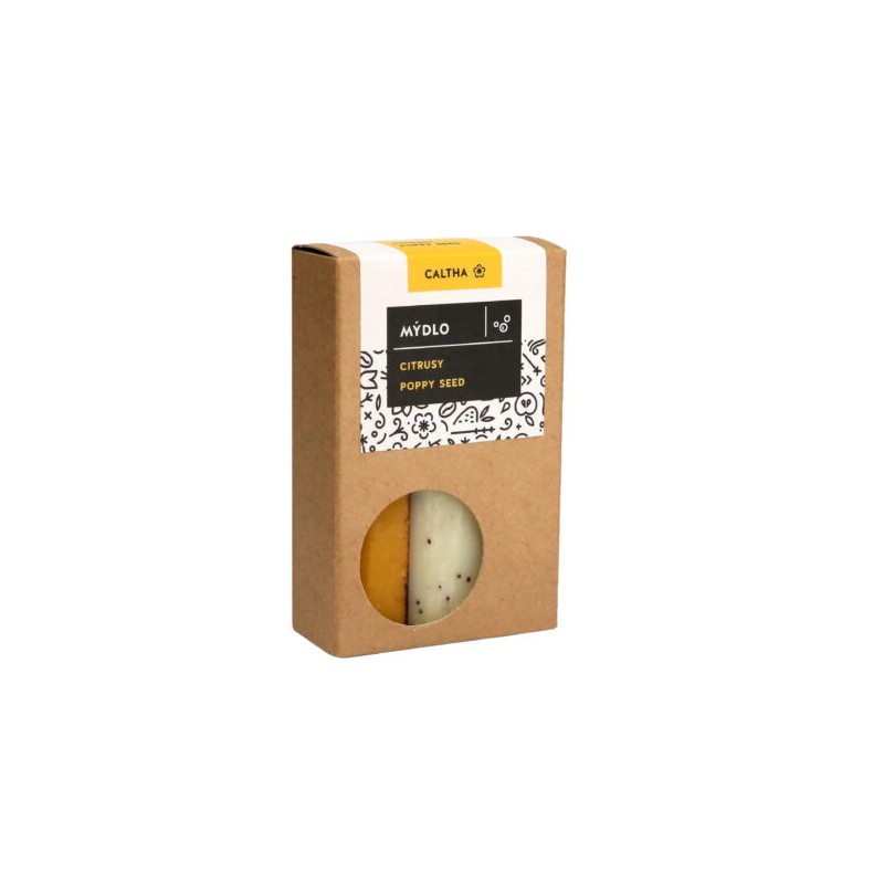 TUHÉ MÝDLO - CITRUSY A POPPY SEED (100 g) Caltha