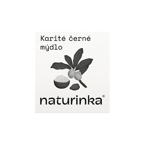 BEZOBALOVÉ MÝDLO - KARITÉ S AKTIVNÍM UHLÍM (110 g) Naturinka