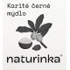 BEZOBALOVÉ MÝDLO NA ŠŇŮRCE - KARITÉ S AKTIVNÍM UHLÍM (210 g) Naturinka