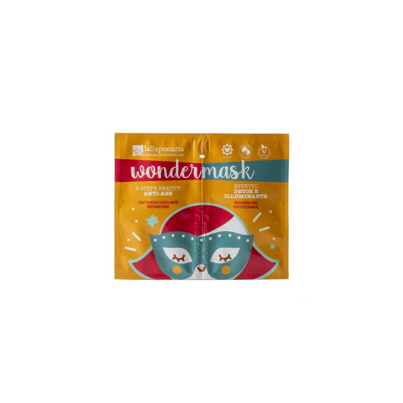 DVOUFÁZOVÁ PLEŤOVÁ MASKA PROTI STÁRNUTÍ WONDERMASK laSaponaria (8+5ml)