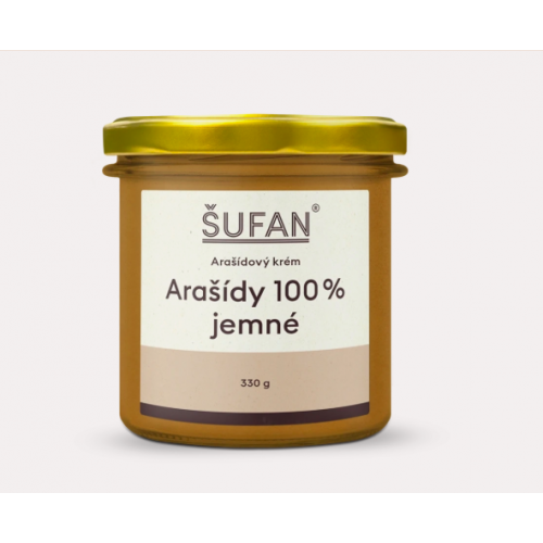 ARAŠÍDOVÉ MÁSLO JEMNÉ (330 g) Šufan