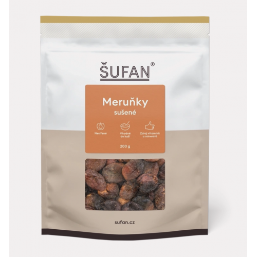 SUŠENÉ MERUŇKY (200 g) Šufan