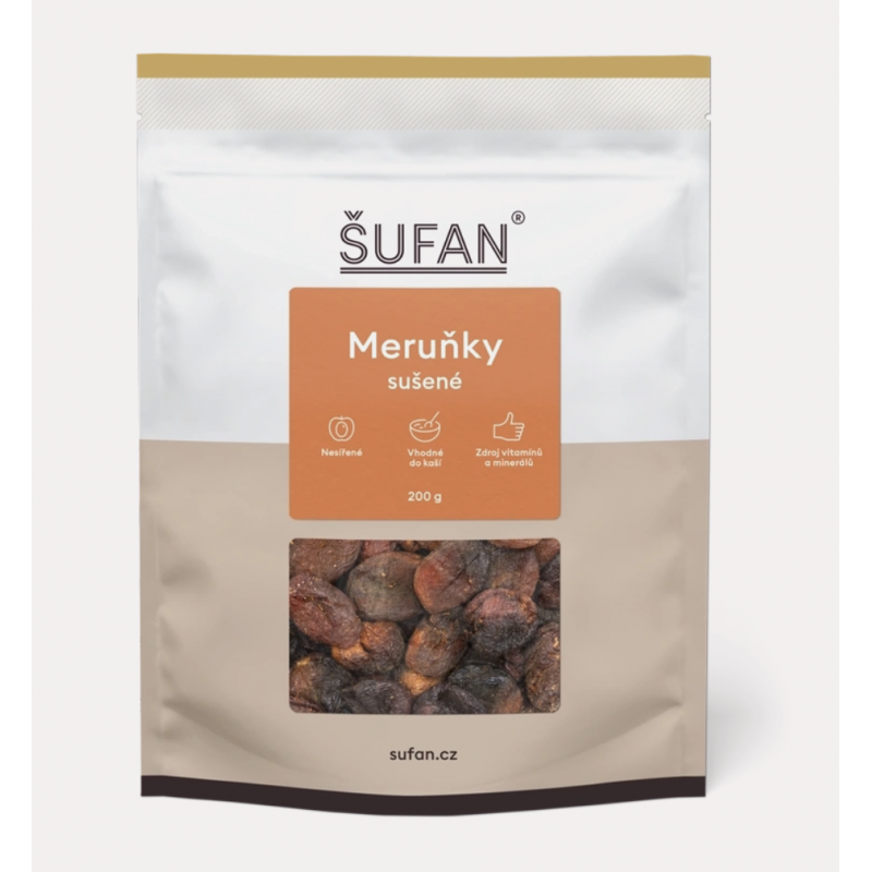SUŠENÉ MERUŇKY (200 g) Šufan