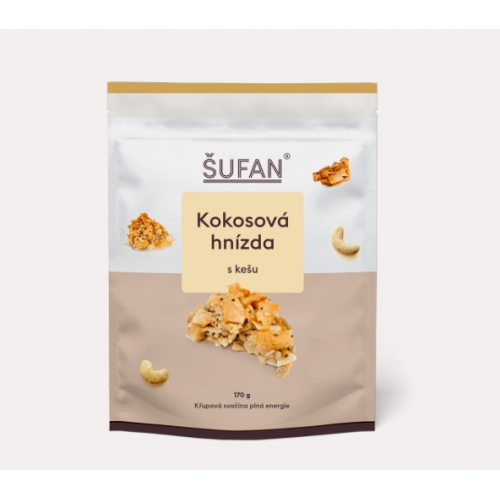 KOKOSOVÁ HNÍZDA S KEŠU (170 g) Šufan