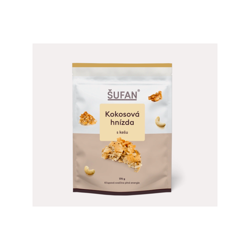 KOKOSOVÁ HNÍZDA S KEŠU (170 g) Šufan