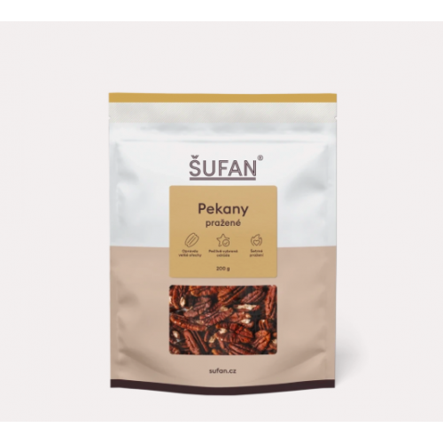 PEKANOVÉ OŘECHY PRAŽENÉ (200 g) Šufan
