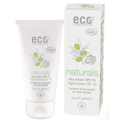 DENNÍ TÓNOVACÍ A OPALOVACÍ KRÉM SPF 15 (50 ml) Eco Cosmetics