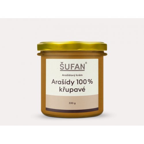 ARAŠÍDOVÉ MÁSLO KŘUPAVÉ (330 g) Šufan
