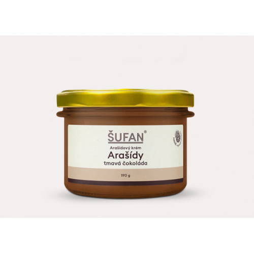 ARAŠÍDY S TMAVOU ČOKOLÁDOU (190 g) Šufan