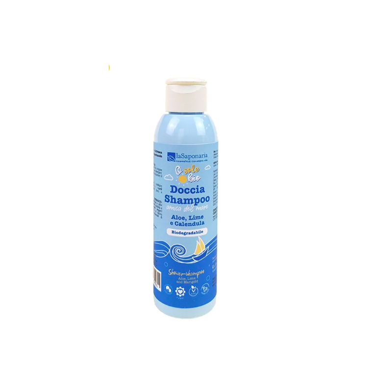 SPRCHOVÝ GEL A ŠAMPON PO OPALOVÁNÍ BIO (150 ml) laSaponaria