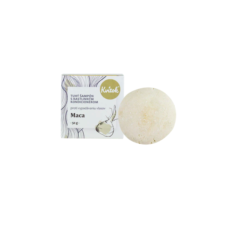 TUHÝ ŠAMPÓN S KONDICIONÉREM - MACA (50 g) Kvítok
