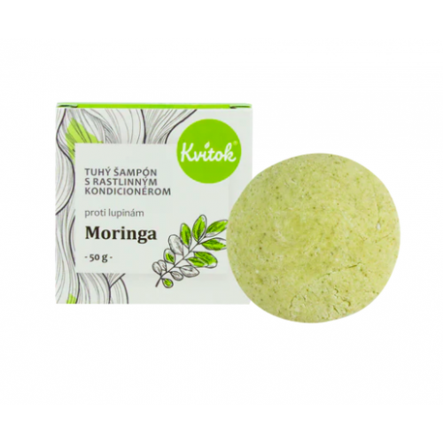 TUHÝ ŠAMPÓN S KONDICIONÉREM - MORINGA (50 g) Kvítok