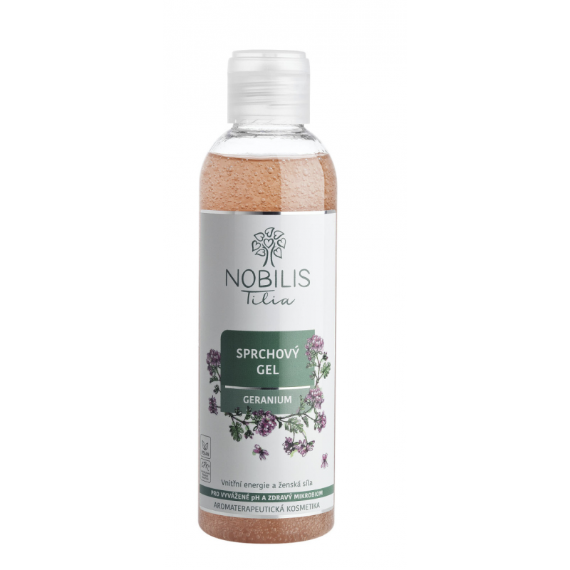 SPRCHOVÝ GEL GERANIOVÝ (200 ml) Nobilis