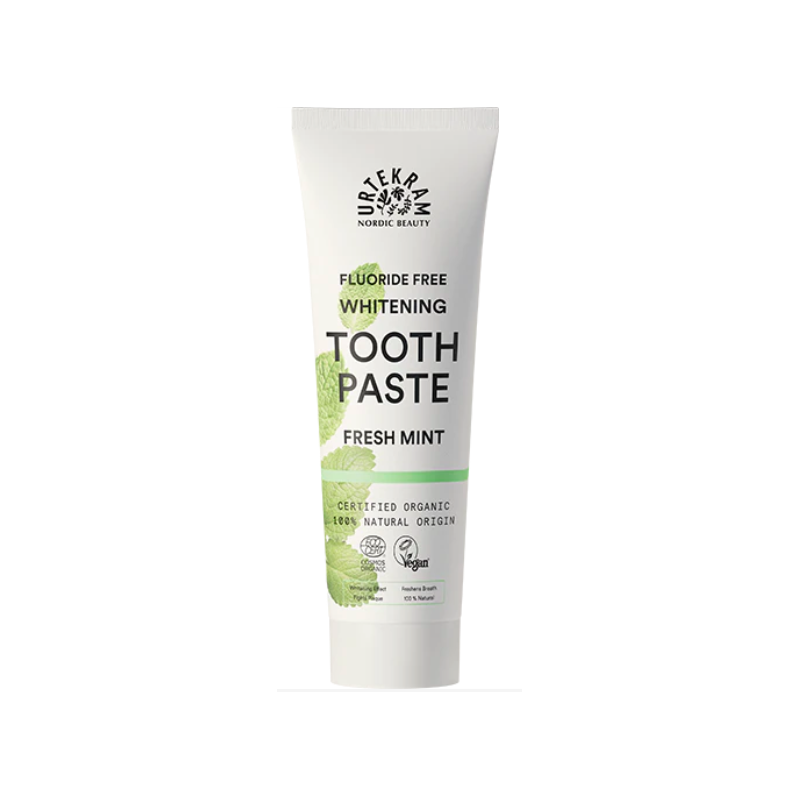 BĚLÍCÍ ZUBNÍ PASTA S MÁTOU (75 ml) Urtekram
