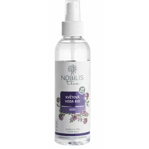 KVĚTOVÁ VODA BIO RŮŽE (200 ml) Nobilis