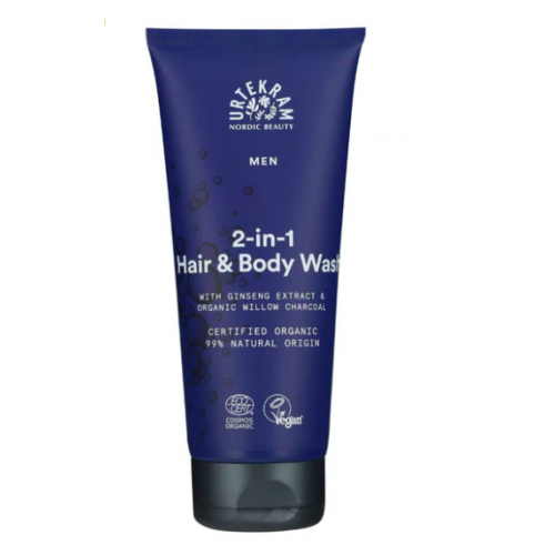 PÁNSKÝ SPRCHOVÝ GEL A ŠAMPON 2V1 BIO (200 ml) Urtekram