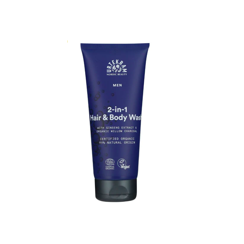 PÁNSKÝ SPRCHOVÝ GEL A ŠAMPON 2V1 BIO (200 ml) Urtekram