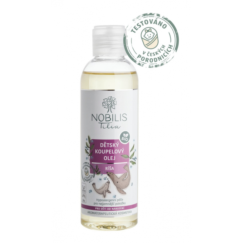 DĚTSKÝ KOUPELOVÝ OLEJ RÍŠA (200 ml) Nobilis
