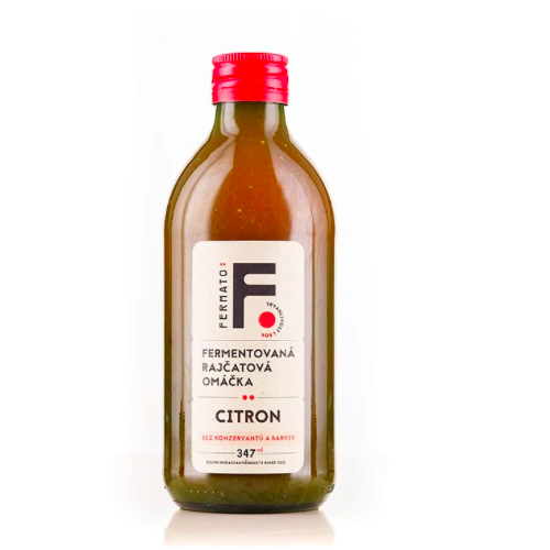 FERMENTOVANÁ RAJČATOVÁ ZÁLIVKA - CITRON (347 ml) Fermato