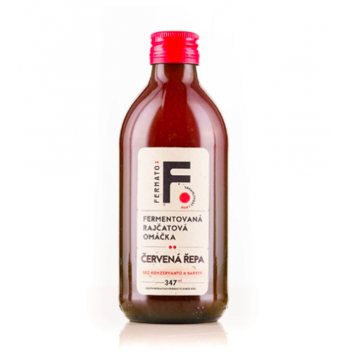 FERMENTOVANÁ RAJČATOVÁ ZÁLIVKA - ČERVENÁ ŘEPA (347 ml) Fermato