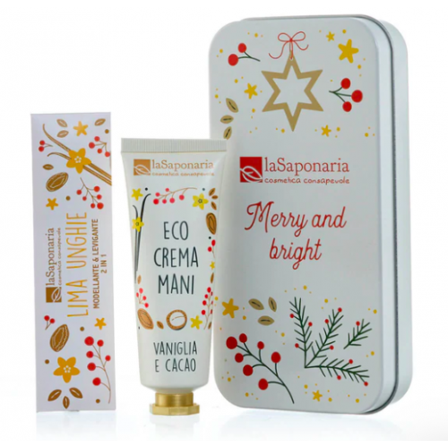 DÁRKOVÁ SADA PRO PÉČI O RUCE A NEHTY- VANILKA A KAKAO (2 ks) laSaponaria