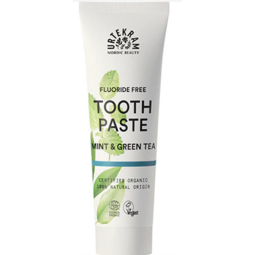 ZUBNÍ PASTA S MÁTOU A ZELENÝM ČAJEM BIO (75 ml) Urtekram