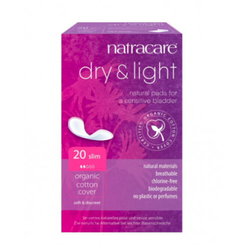 INKONTINENČNÍ VLOŽKY SLIM (20 ks) Natracare