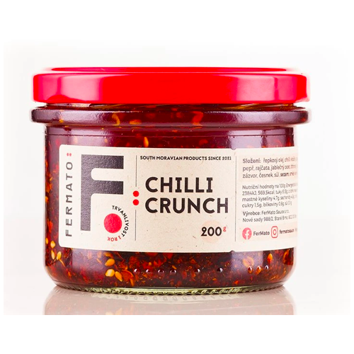 SEČUÁNSKÝ CHILLI OLEJ-CRUNCH NORMAL (200 g) Fermato