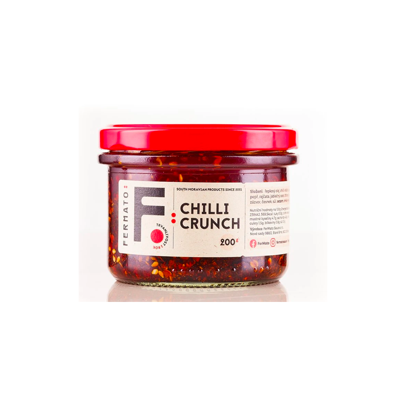 SEČUÁNSKÝ CHILLI OLEJ-CRUNCH NORMAL (200 g) Fermato