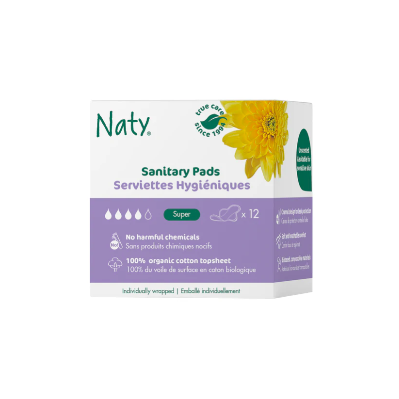 DÁMSKÉ VLOŽKY S KŘIDÉLKY- SUPER (12 ks) Naty
