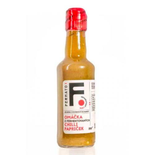 OMÁČKA Z FERMENTOVANÝCH CHILLI PAPRIČEK (200 ml) Fermato