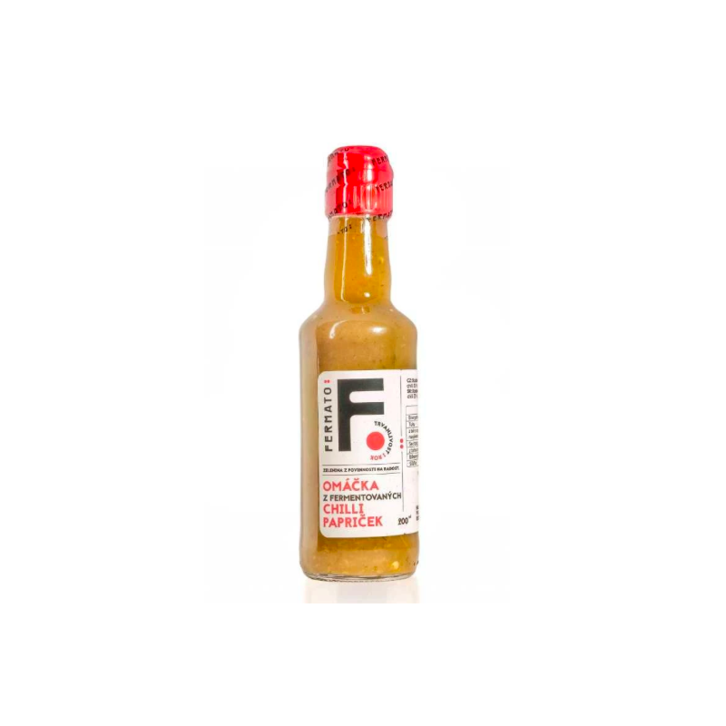 OMÁČKA Z FERMENTOVANÝCH CHILLI PAPRIČEK (200 ml) Fermato