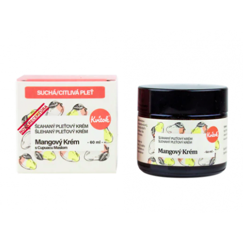 MANGOVÝ KRÉM PRO CITLIVOU A SUCHOU PLEŤ (60 ml) Kvitok