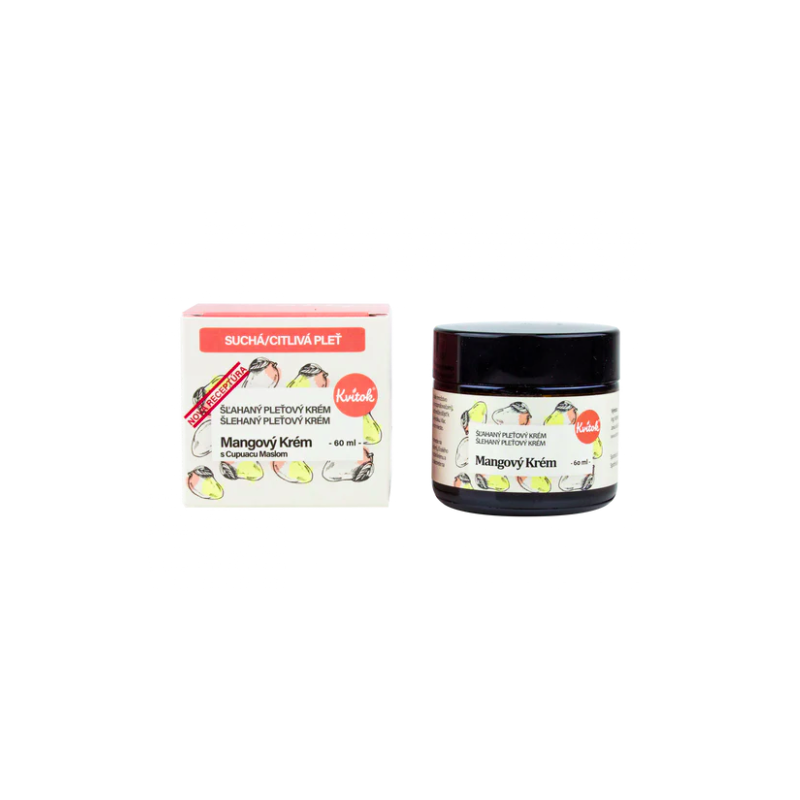 MANGOVÝ KRÉM PRO CITLIVOU A SUCHOU PLEŤ (60 ml) Kvitok