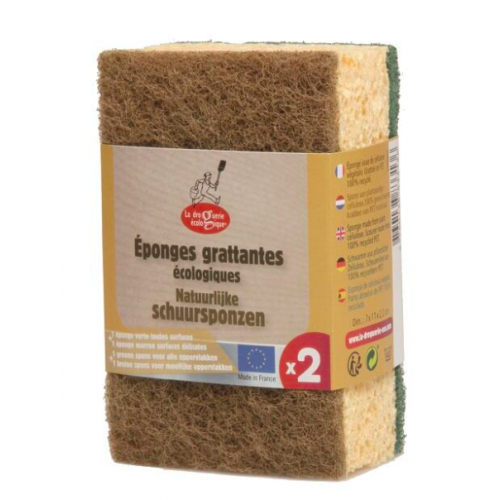 SADA HOUBIČEK NA NÁDOBÍ ZELENÁ A HNĚDÁ (2 ks) Ecodis