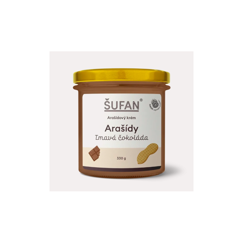 ARAŠÍDY S TMAVOU ČOKOLÁDOU (330 g) Šufan