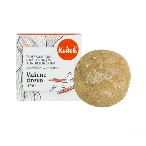 TUHÝ ŠAMPÓN S KONDICIONÉREM - VZÁCNÉ DŘEVO (50 g) Kvítok