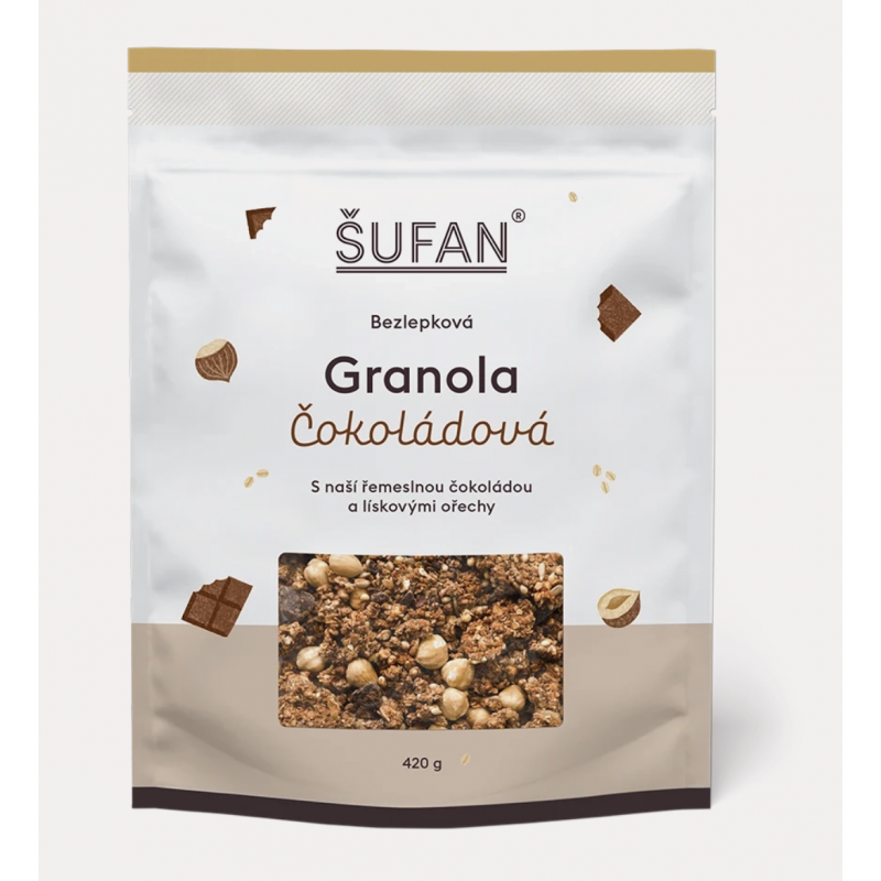 GRANOLA ČOKOLÁDOVÁ (450 g) Šufan