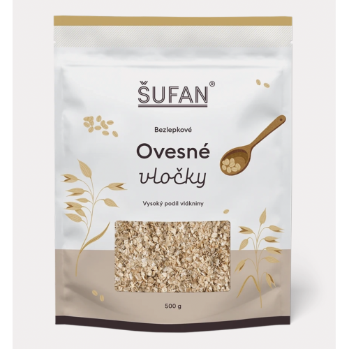 BEZLEPKOVÉ OVESNÉ VLOČKY (500 g) Šufan