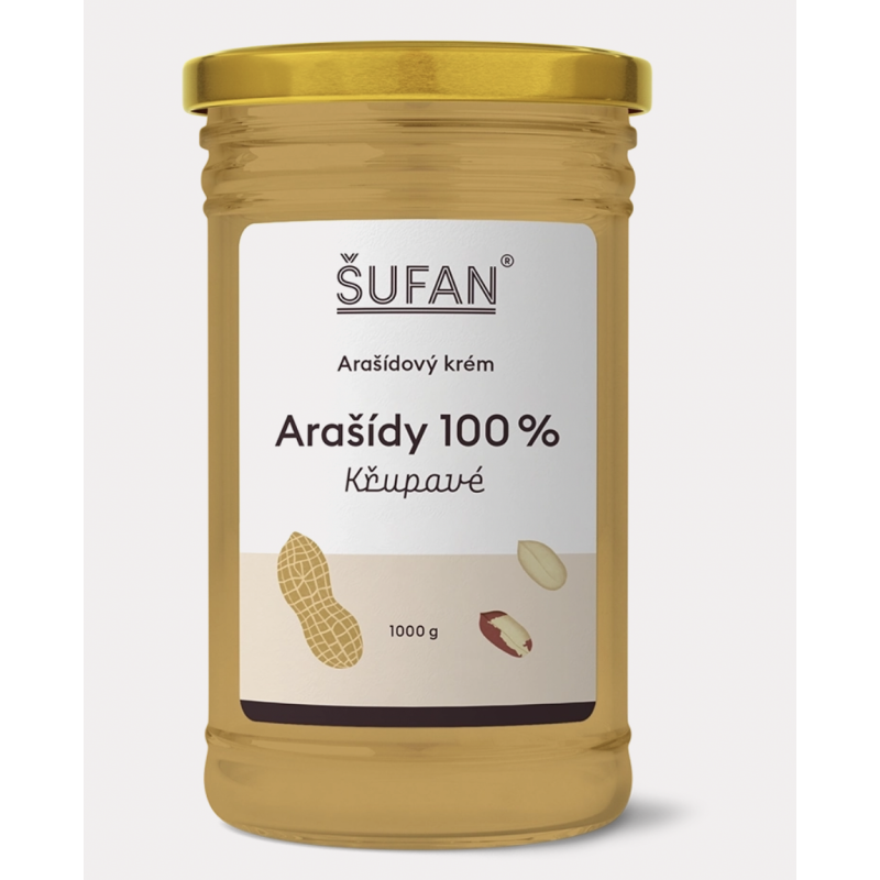 ARAŠÍDOVÉ MÁSLO KŘUPAVÉ (1000 g) Šufan
