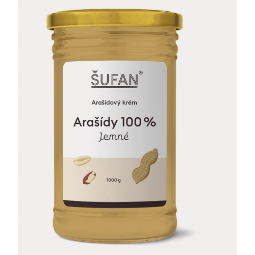 ARAŠÍDOVÉ MÁSLO JEMNÉ (1000 g) Šufan