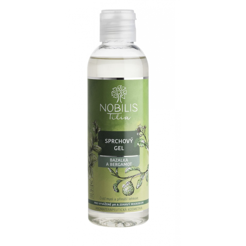 SPRCHOVÝ GEL BAZALKA A BERGAMOT (200 ml) Nobilis