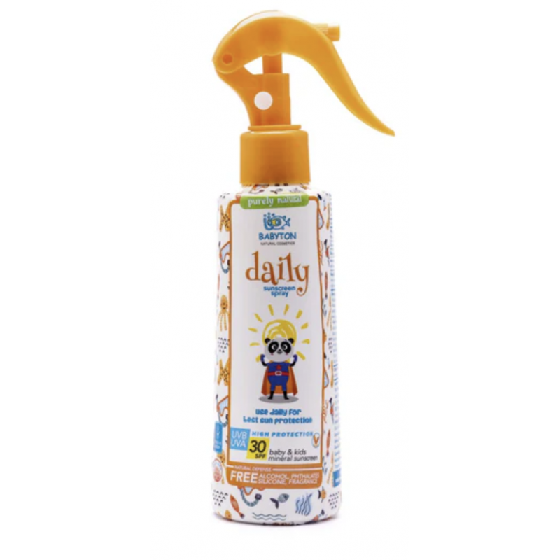 DĚTSKÉ OPALOVACÍ MLÉKO VE SPREJI SPF 30 - DAILY (200 ml) Babyton