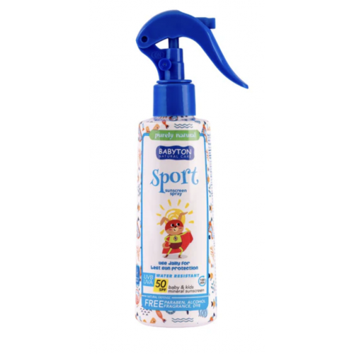DĚTSKÉ OPALOVACÍ MLÉKO VE SPREJI SPF 50 - SPORT (200 ml) Babyton