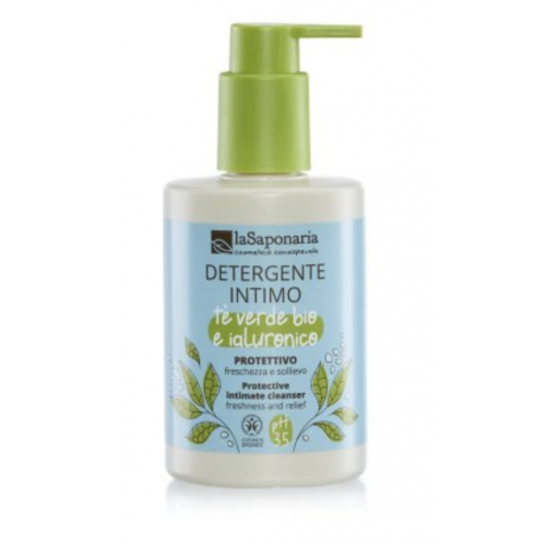 BIO OCHRANNÝ INTIMNÍ MYCÍ GEL SE ZELENÝM ČAJEM (250 ml) laSaponaria
