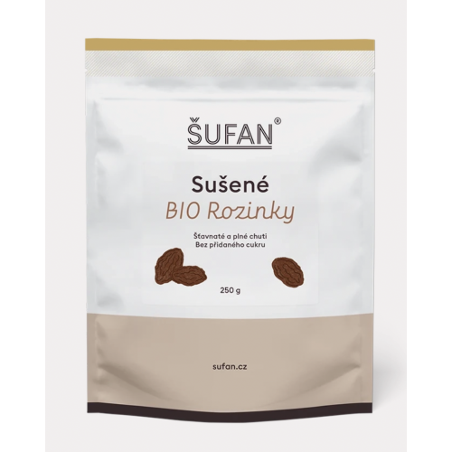 BIO SUŠENÉ ROZINKY (250 g) Šufan
