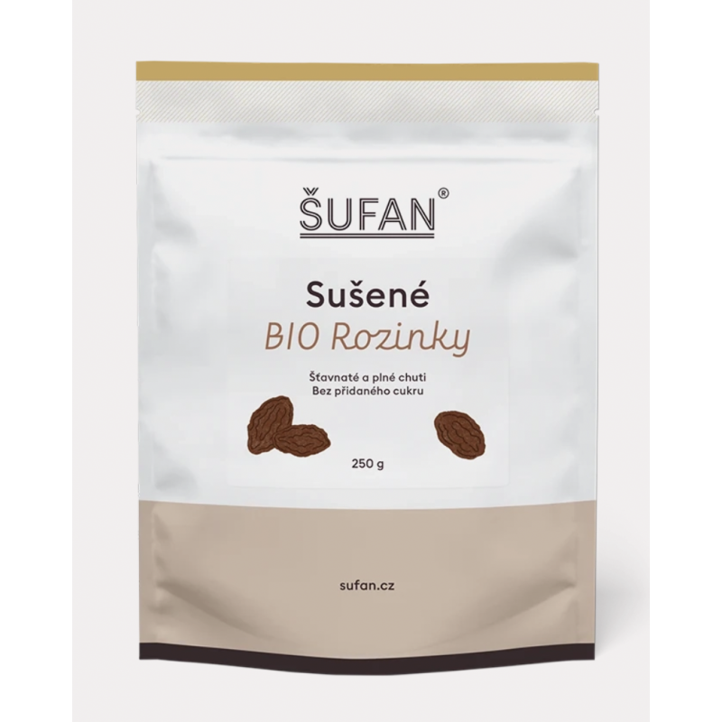 BIO SUŠENÉ ROZINKY (250 g) Šufan
