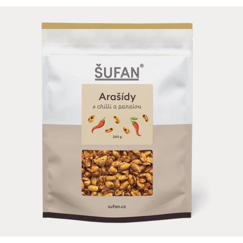 ARAŠÍDY S CHILLY A PANELOU (200 g) Šufan